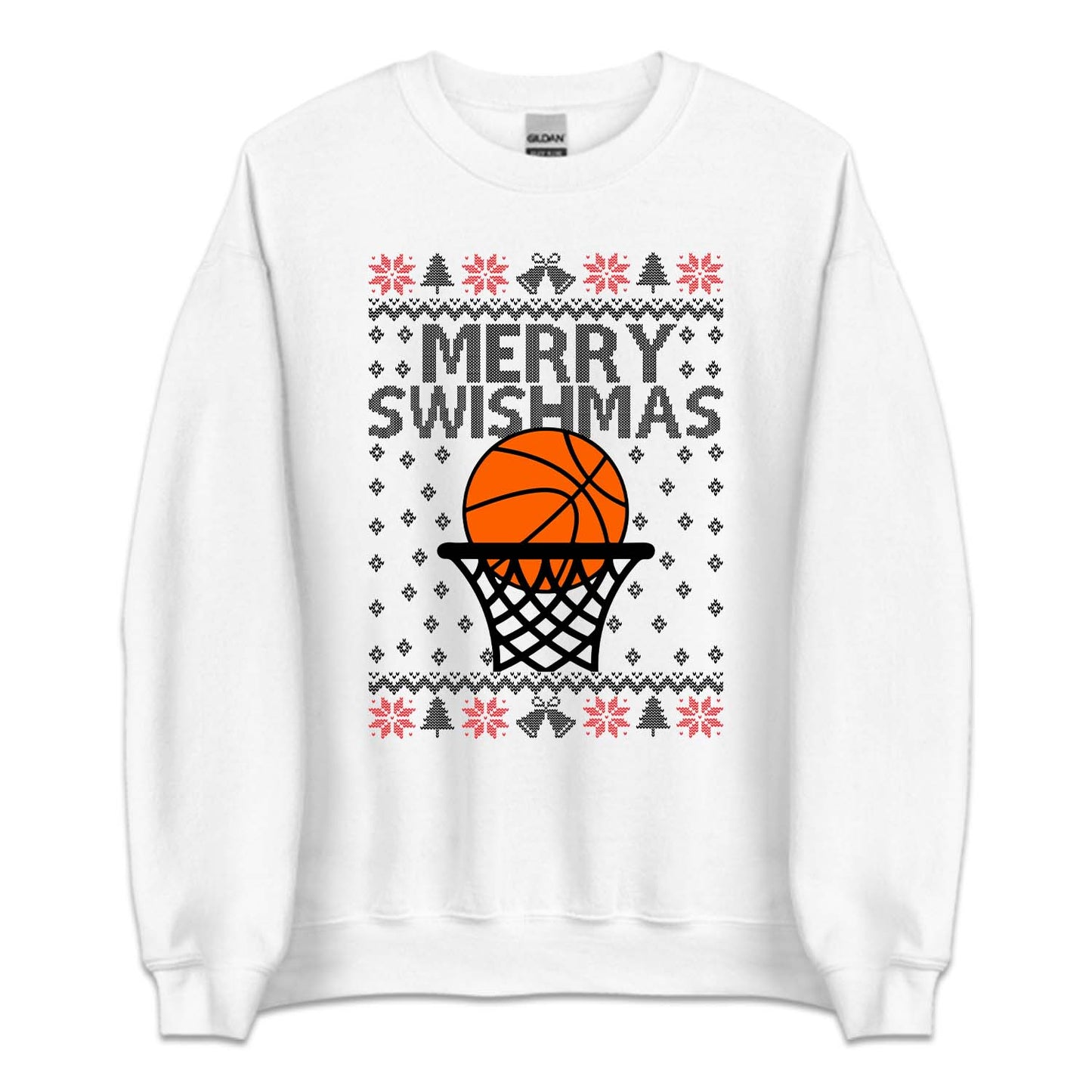 Merry Swishmas Basketball Christmas Sports Xmas Game Day | PRODUCT CODE: MRYSHWMABLK