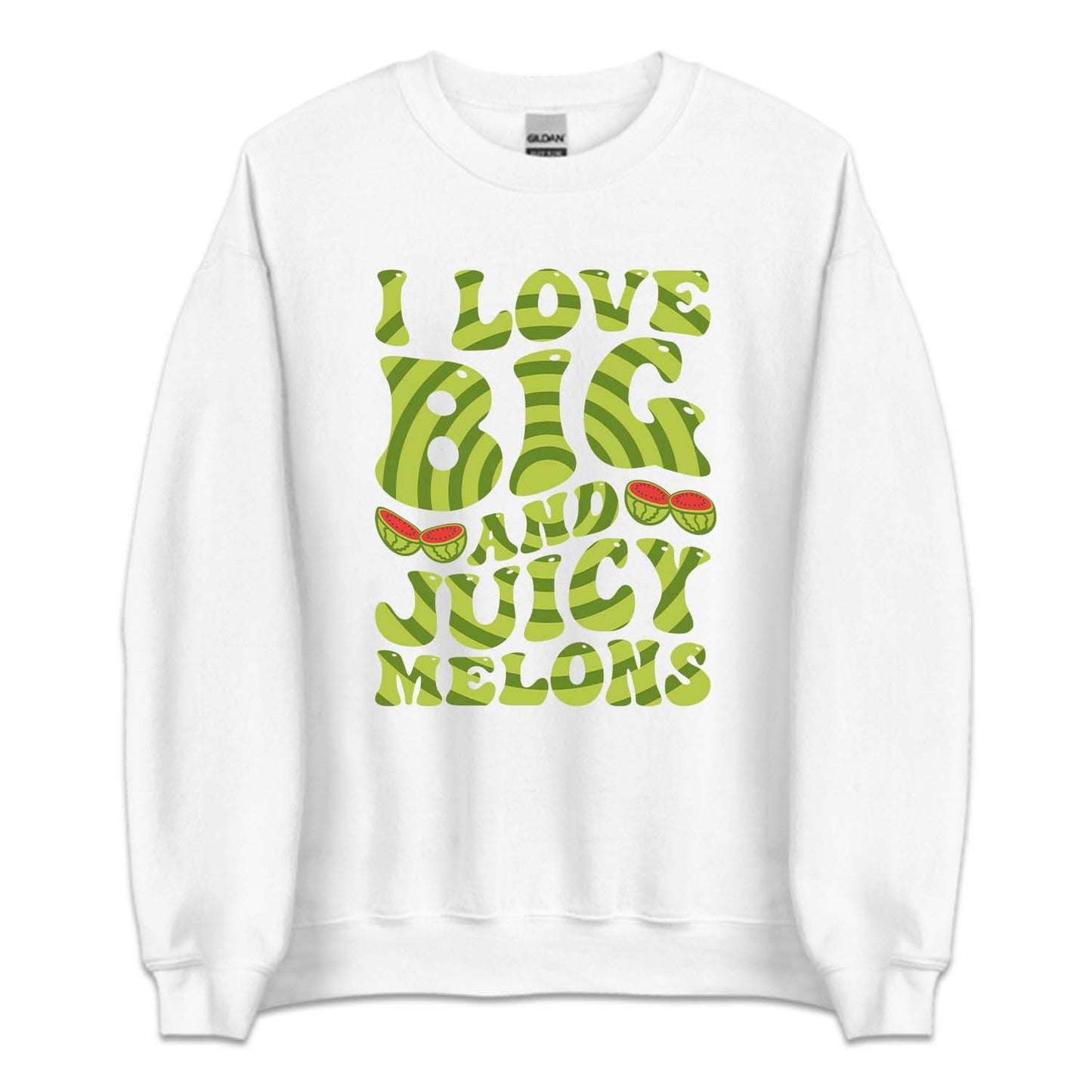 I Love Big And Juicy Melons Vegetarian Humor | PRODUCT CODE: LVBGANJUCY