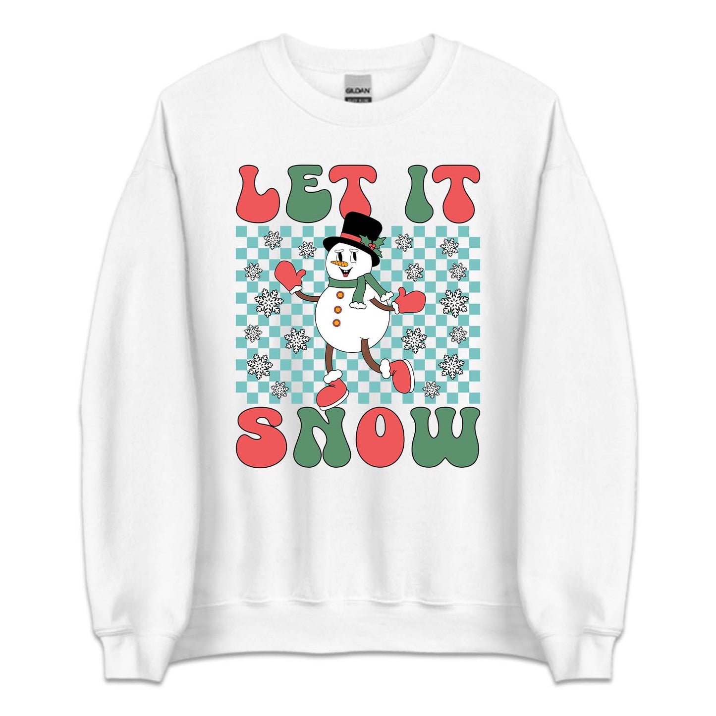 Let It Snow Christmas Snowman Winter Holiday Cozy Xmas | PRODUCT CODE: LTSNWCHRMAW