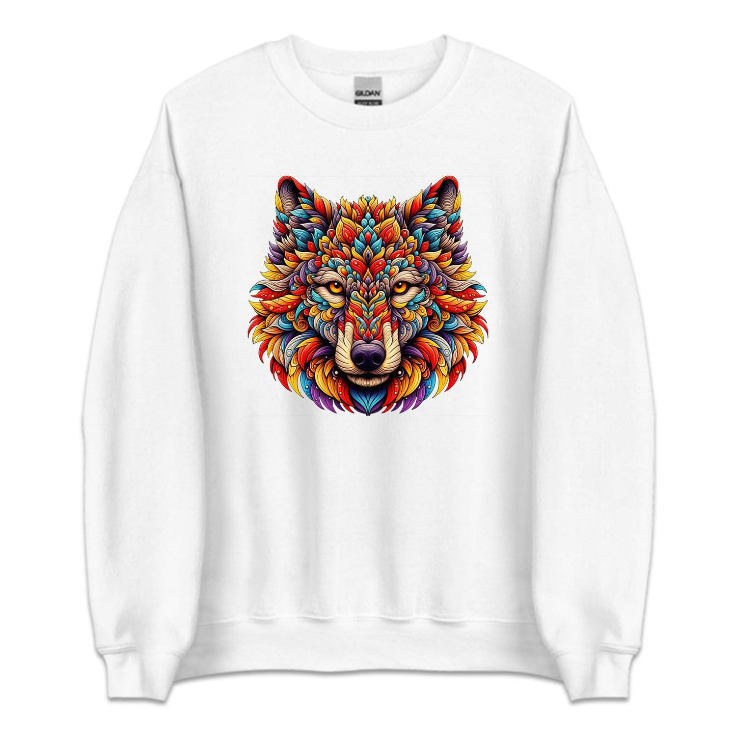 Psychedelic Colorful Wolf Wild Animal | PRODUCT CODE: PSYDLCWLF