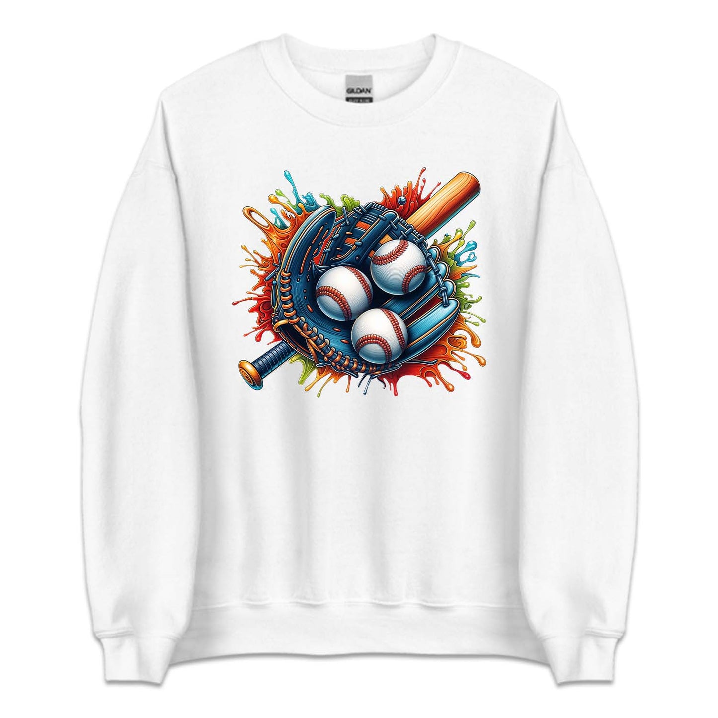Colorful Baseball Glove Splash Game Lover | PRODUCT CODE: CLOBSEBLGV