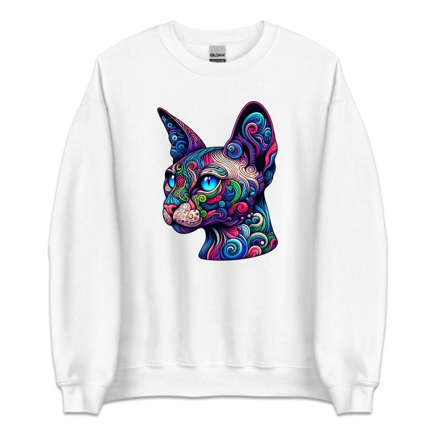 Psychedelic Colorful Sphynx Cat | PRODUCT CODE: SPXHCTPSY