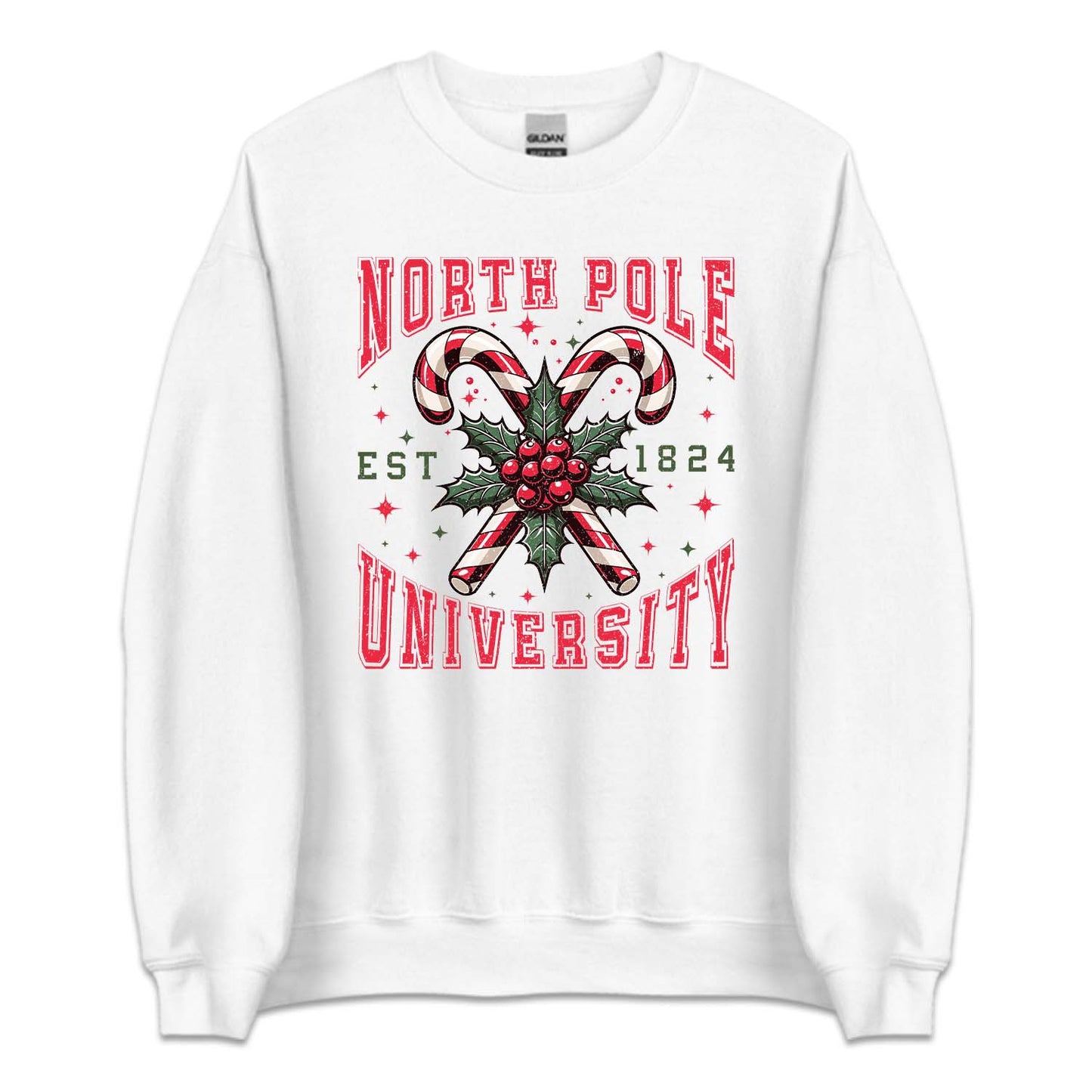 North Pole University Christmas Classic Candy Cane Xmas | PRODUCT CODE: NRTHLPENVYU