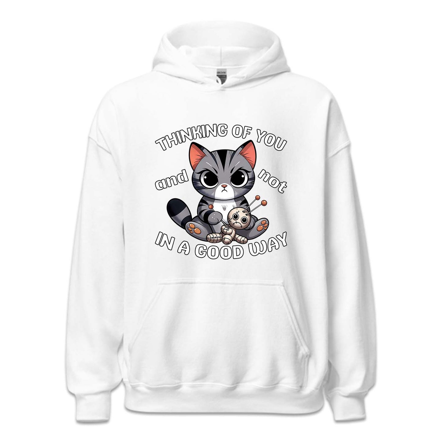 Humorous Cat with Toy Thinking of You and Not in a Good Way | PRODUCT CODE: HMRCTWYOHK