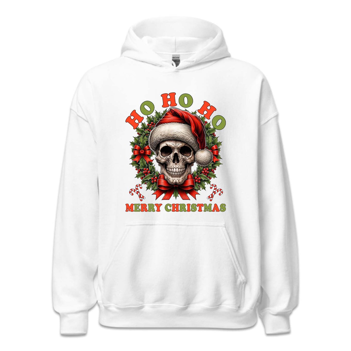 Ho Ho Ho Santa Skull Christmas Gothic Xmas Spooky Skull | PRODUCT CODE: HSTMNGOCKL