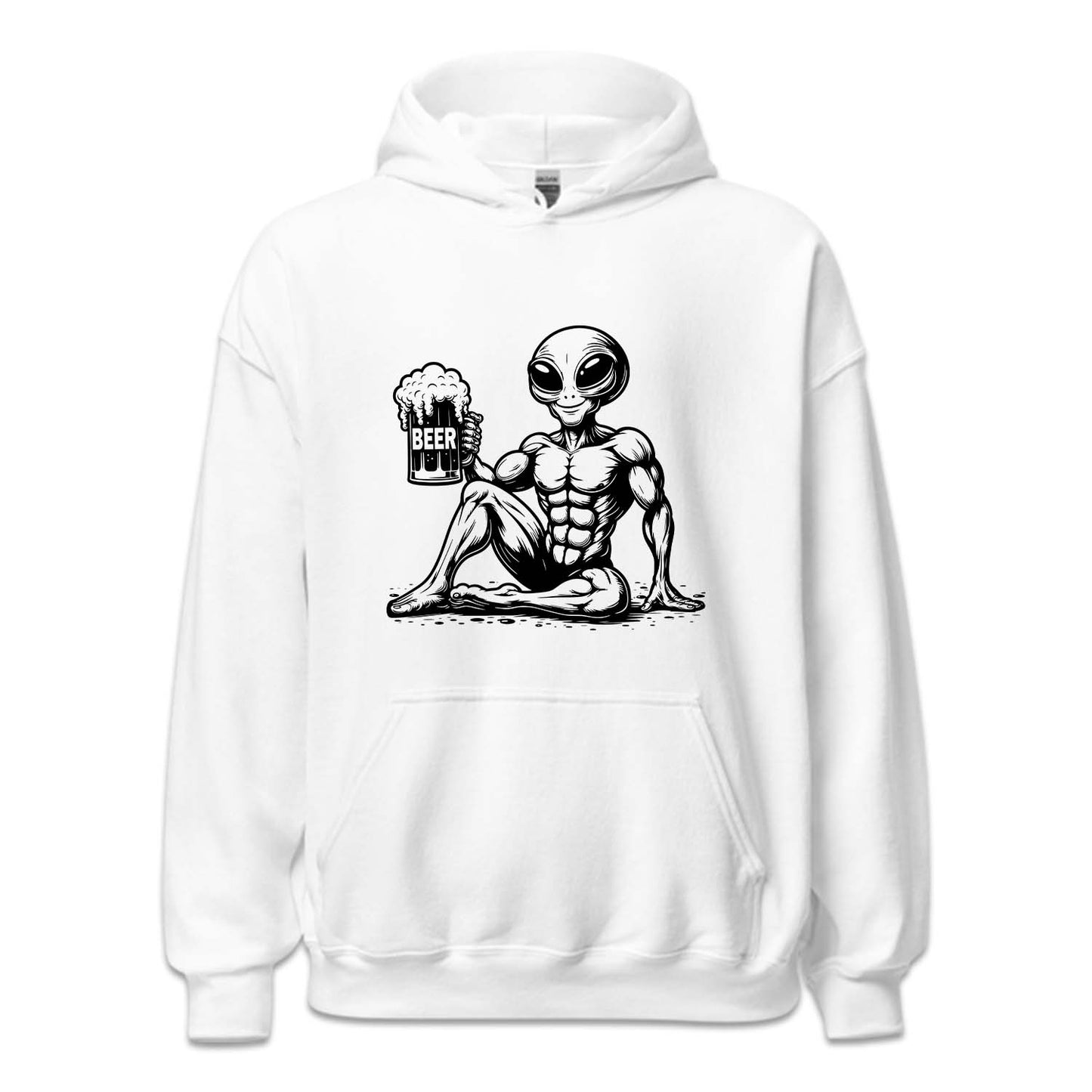 Alien Drinking Beer Sci-Fi | PRODUCT CODE: ALNIUFODRKB