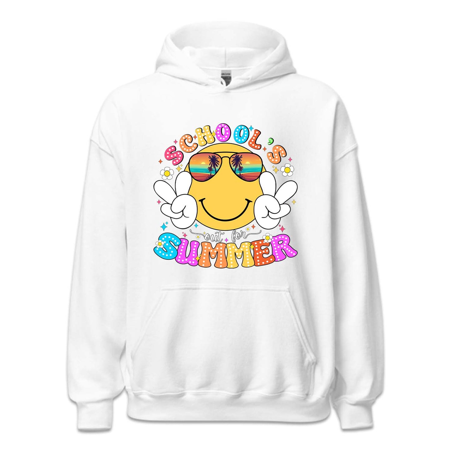 Retro Smiley Face Schools Out for the Summer | PRODUCT CODE: RTRSMLFCEM