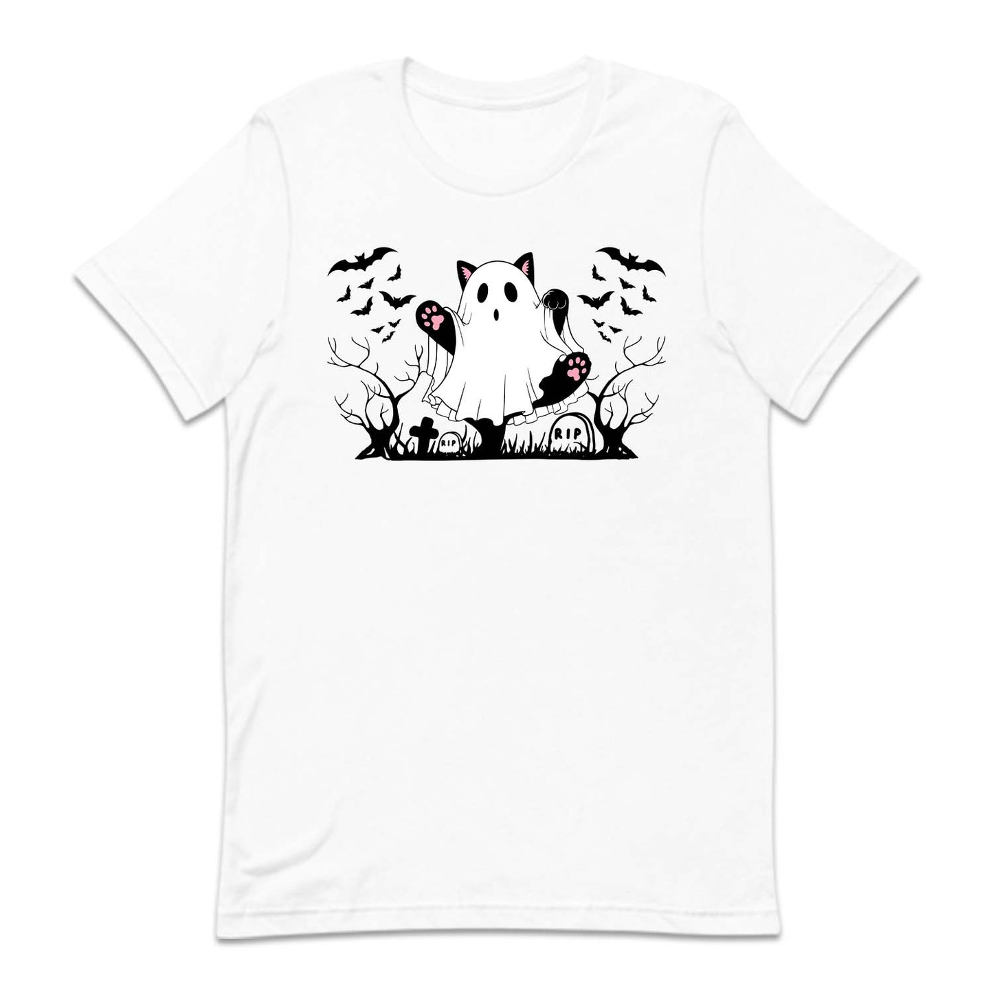 Halloween Ghost Cat & Creepy Bats | PRODUCT CODE: GSTCAHLWE