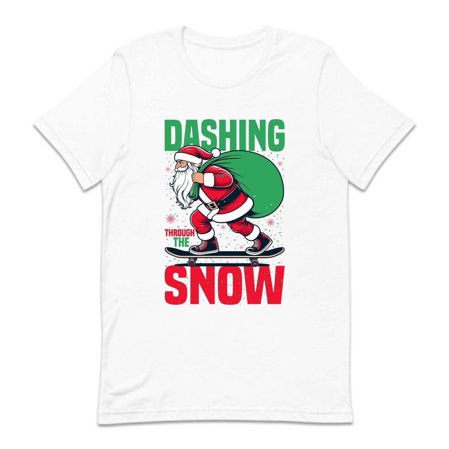 Christmas Santa Skateboard Dashing Through The Snow Xmas | PRODUCT CODE: STNAKBRDHG