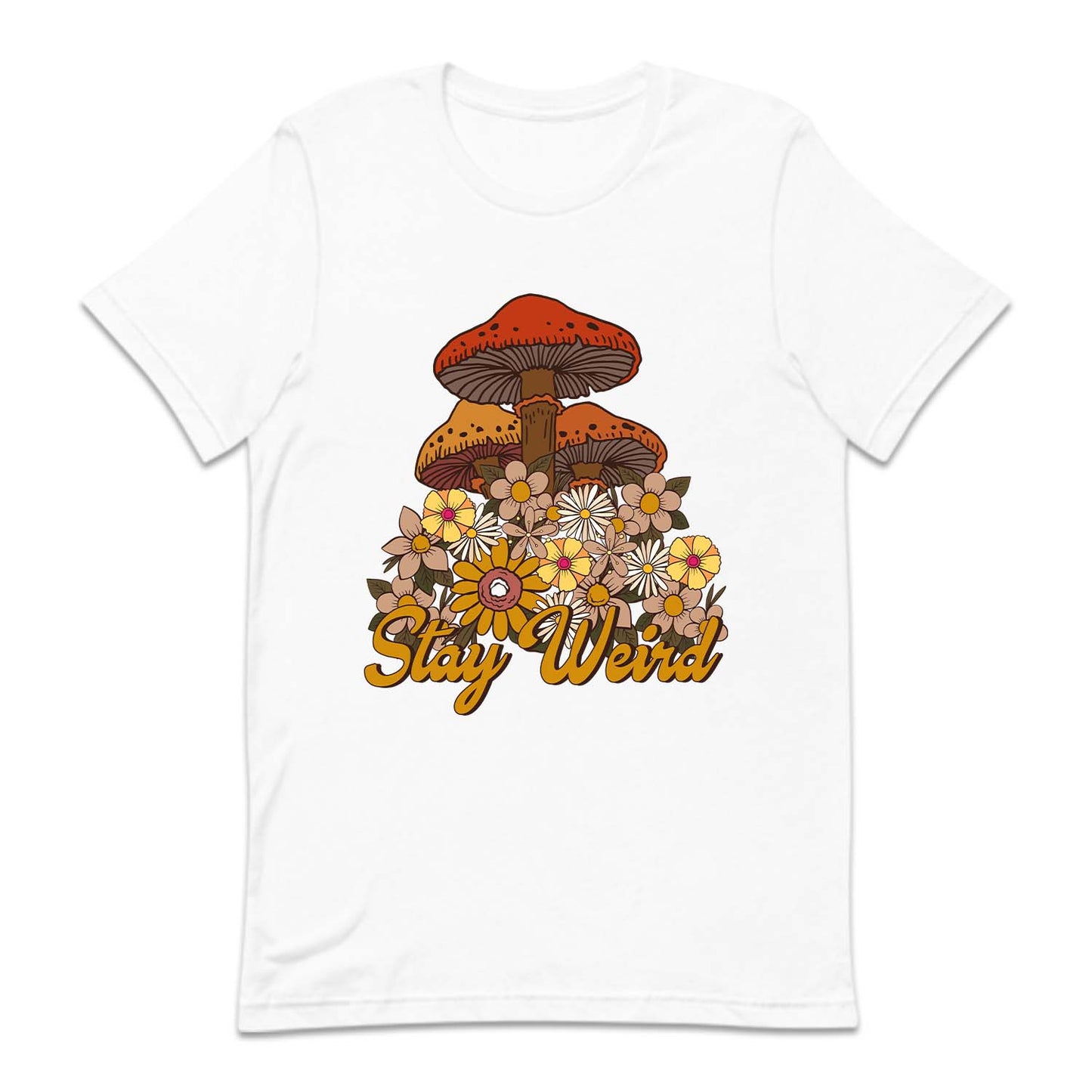 Retro Stay Weird Psychedelic Mushrooms | PRODUCT CODE: STYWRDMSHR