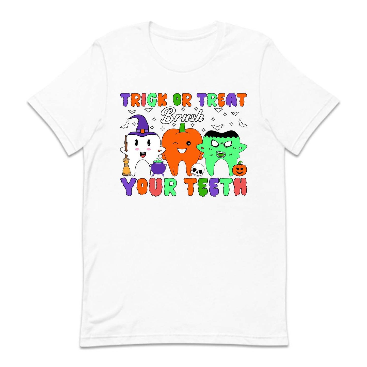 Trick Or Treat Brush Your Teeth Spooky Halloween Dentist | PRODUCT CODE: TRKCREBRHS