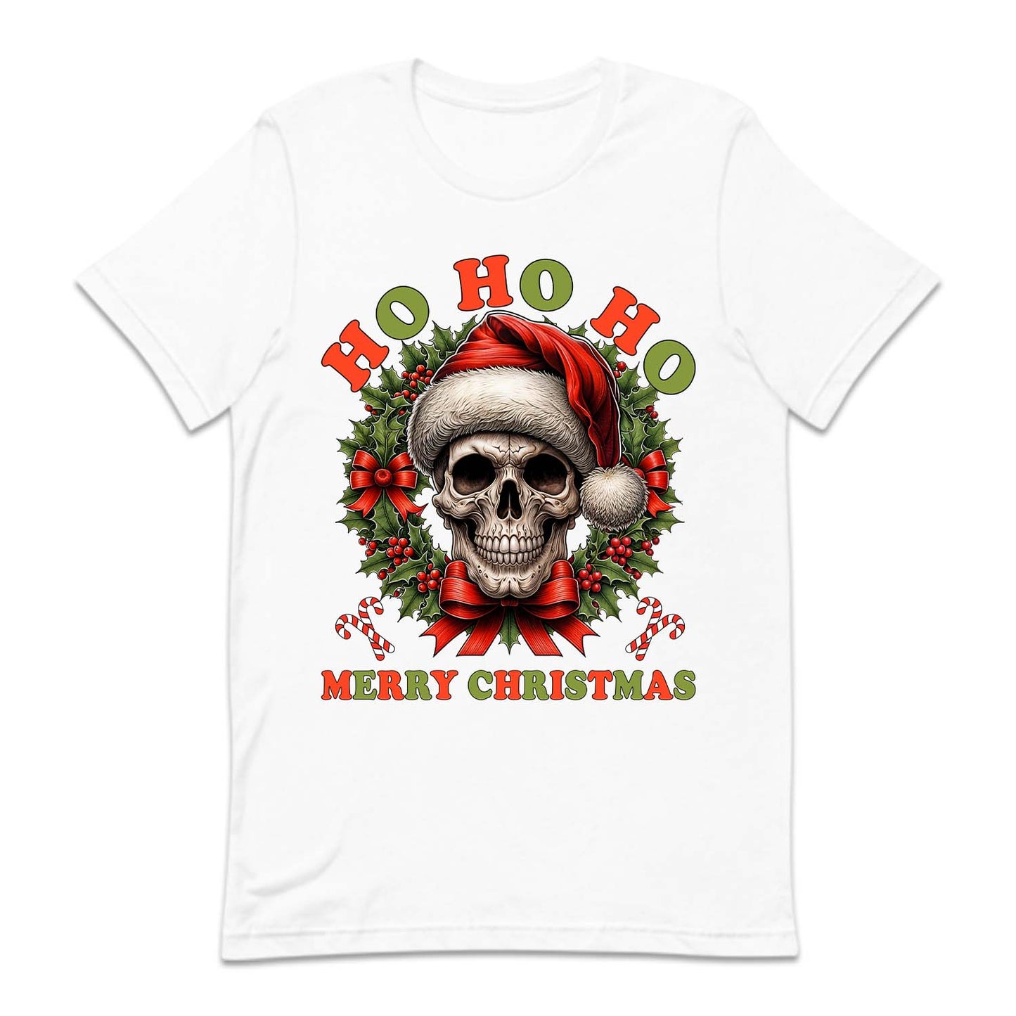 Ho Ho Ho Santa Skull Christmas Gothic Xmas Spooky Skull | PRODUCT CODE: HSTMNGOCKL
