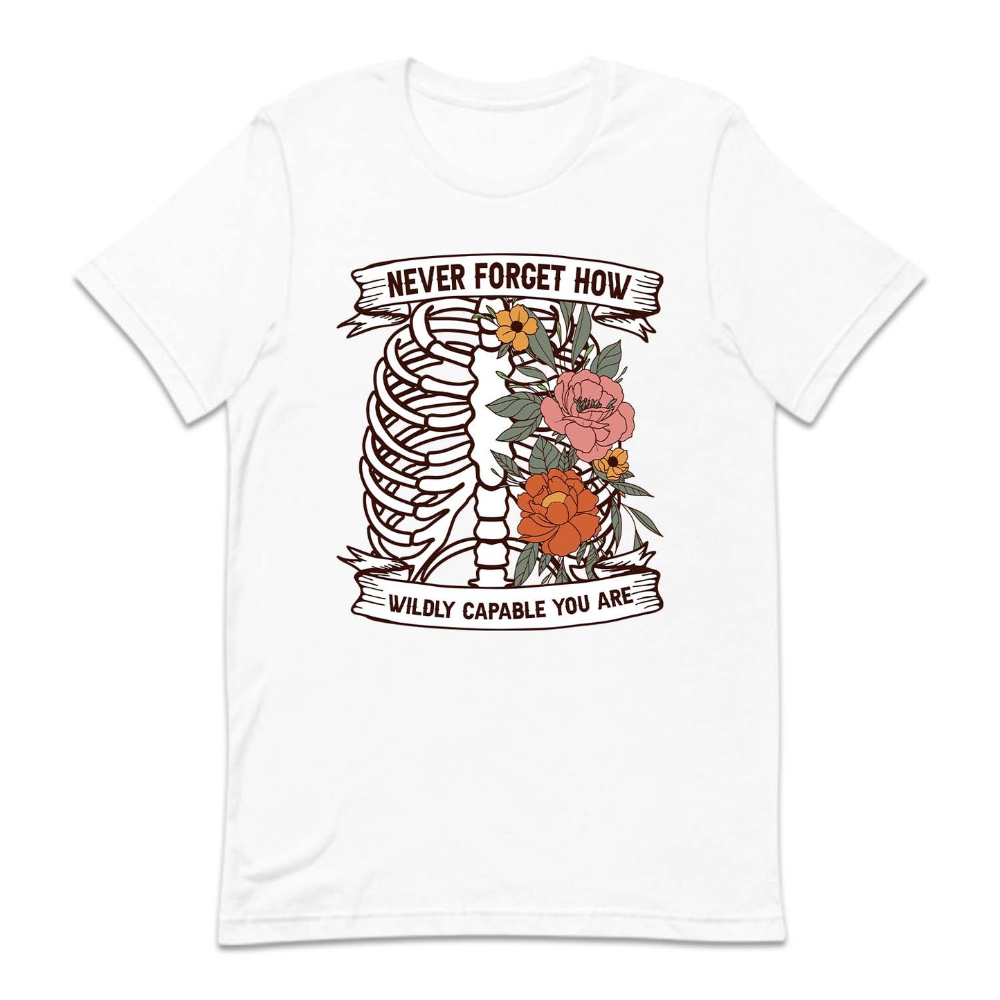 Floral Human Rib Cage Mental Health | PRODUCT CODE: NVRFGTHWC