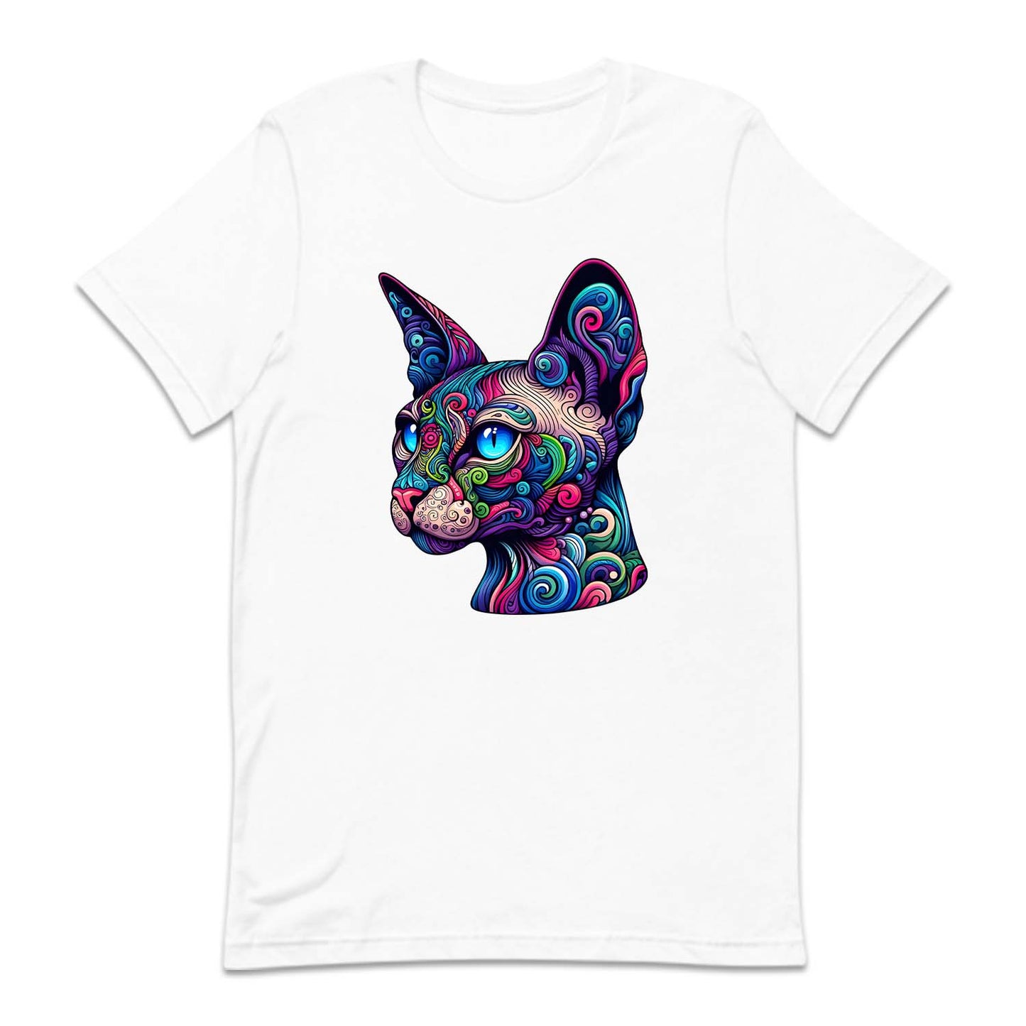 Psychedelic Colorful Sphynx Cat | PRODUCT CODE: SPXHCTPSY