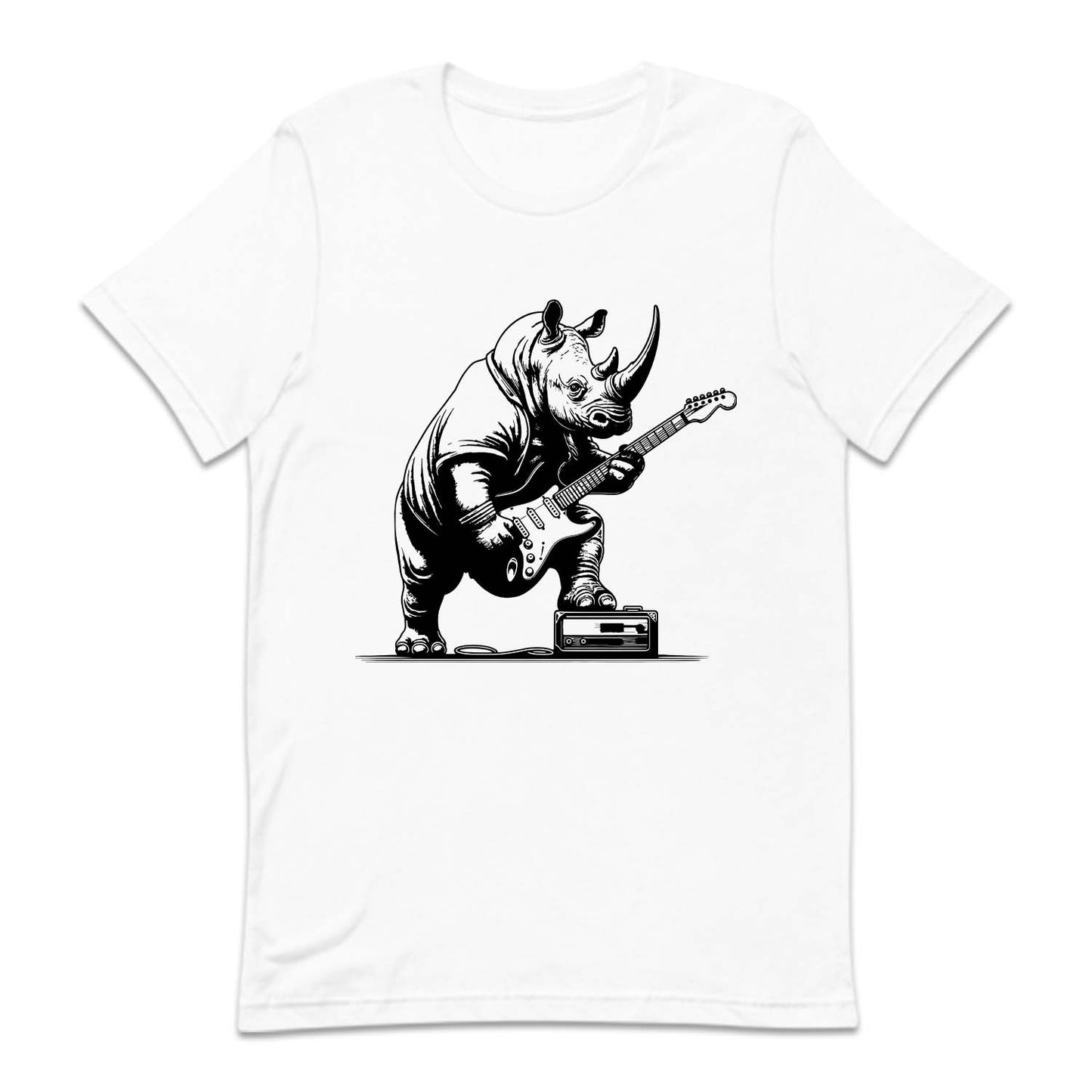 Rhino Playing Guitar Rhino Guitarist | PRODUCT CODE: RHNOPLGTU