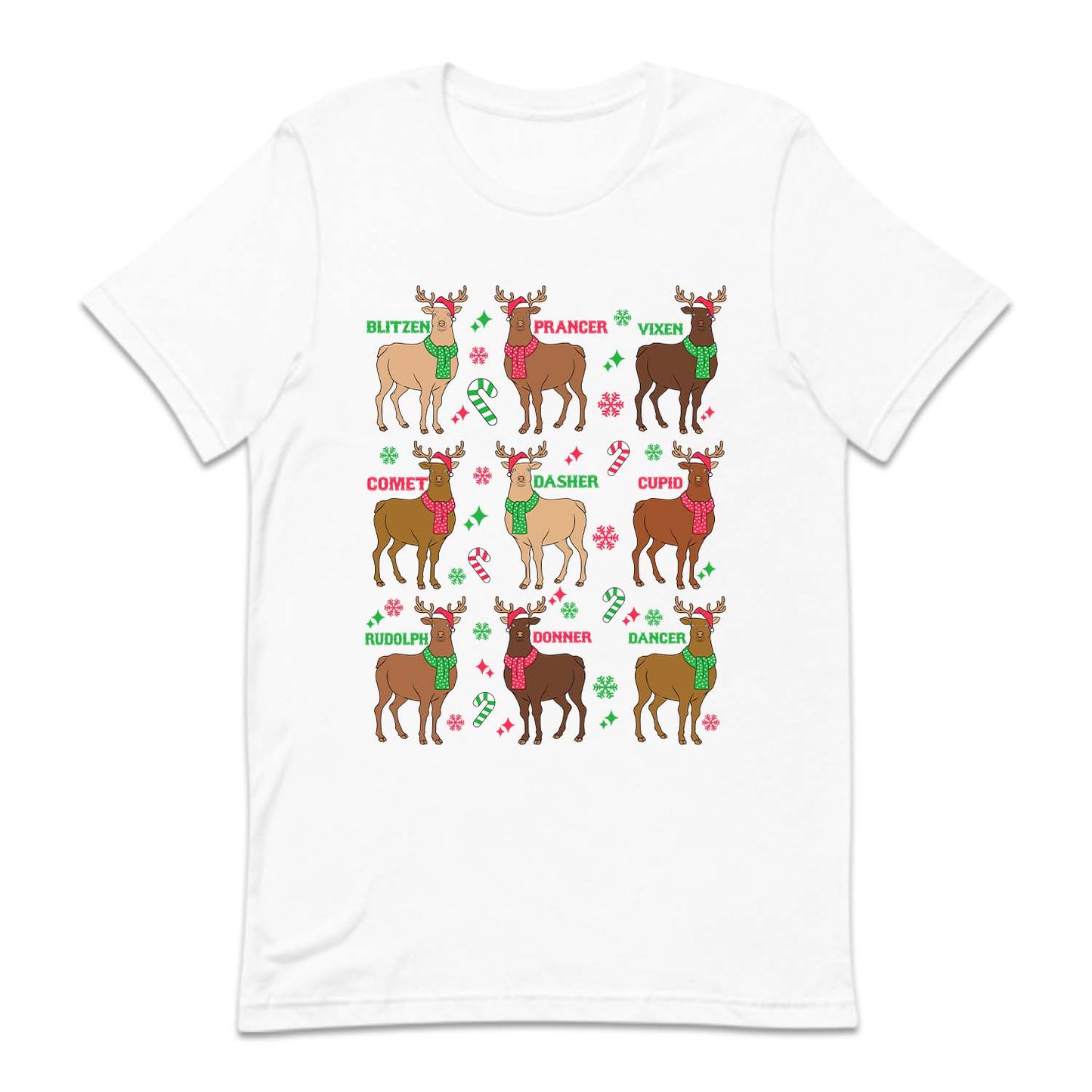 Christmas Reindeer Names Cozy Xmas Dasher Dancer Prancer | PRODUCT CODE: DSGCPVNMDO