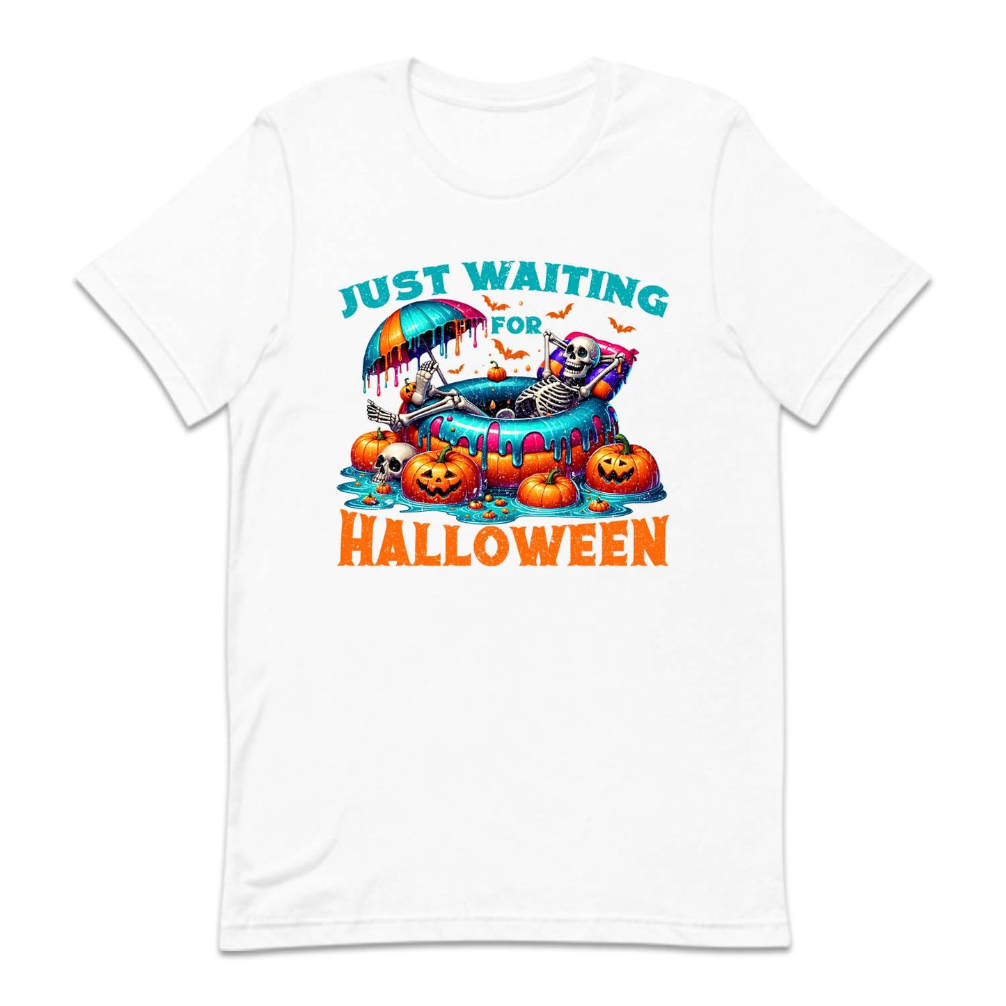 Just Waiting for Halloween Skeleton Pool Party | PRODUCT CODE: JUTWFRHLWM