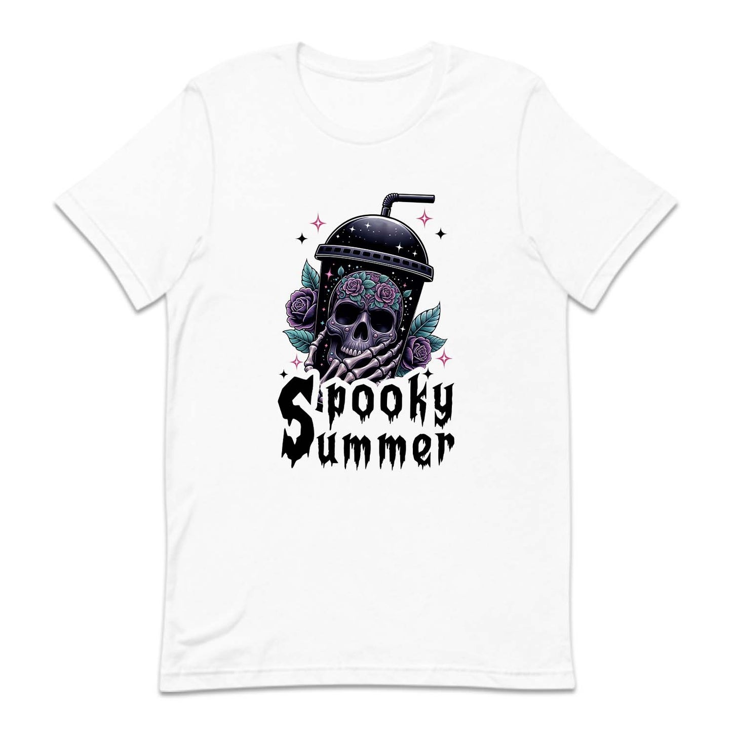 Skeleton Hand Holding Coffee Cup Spooky Summer Halloween | PRODUCT CODE: SKHNDGCFP