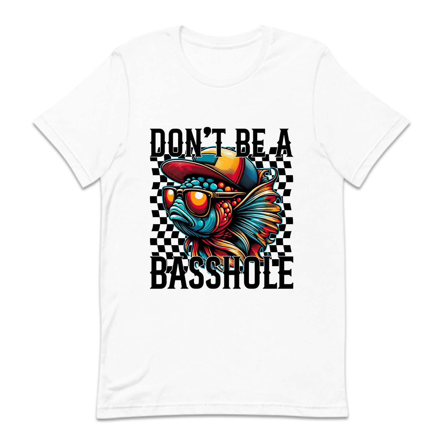 Don't Be a Basshole Sarcastic Humor Fish | PRODUCT CODE: DNTBASHLO