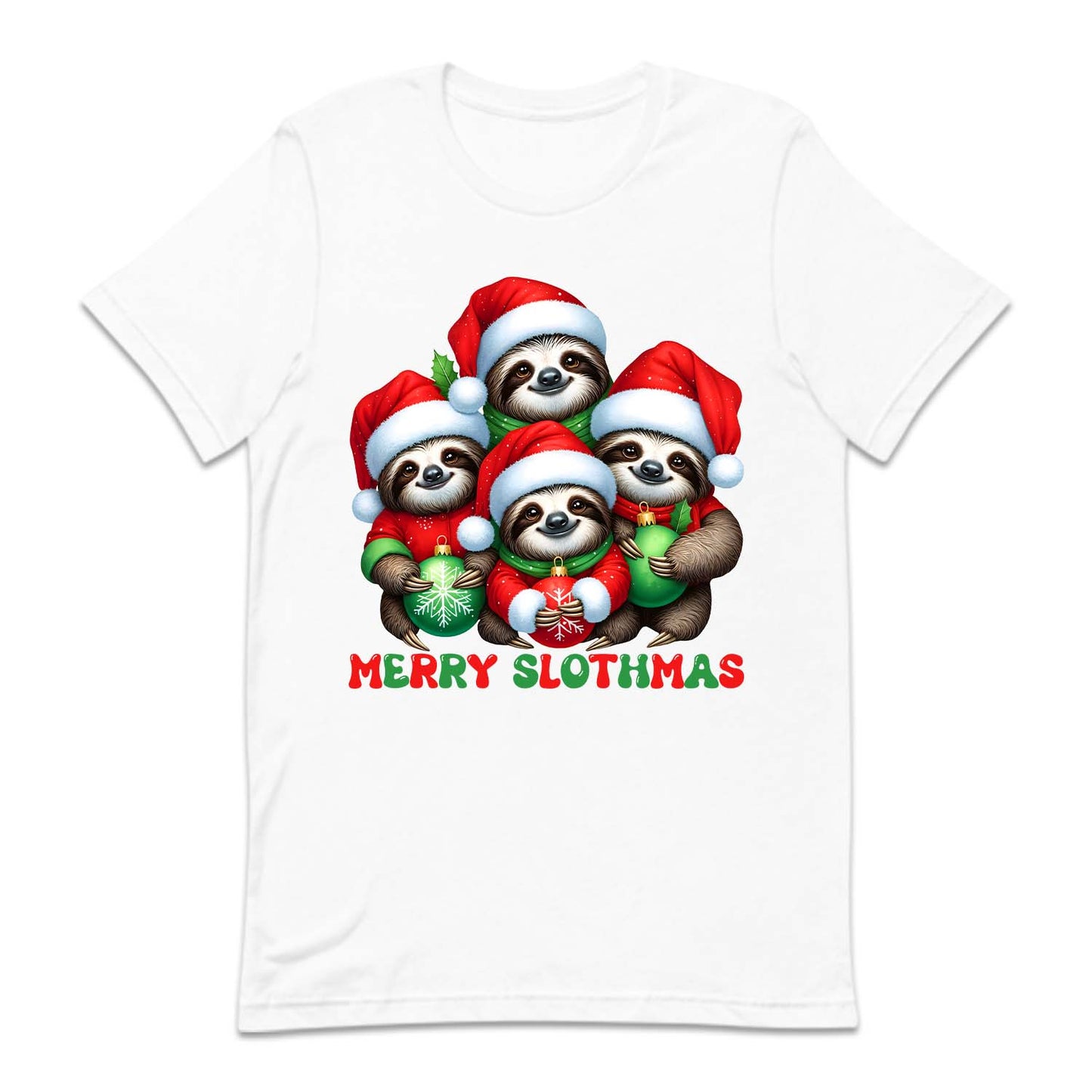 Merry Slothmas Cute Christmas Sloth Xmas Holiday Animal | PRODUCT CODE: MRYSLTHACR