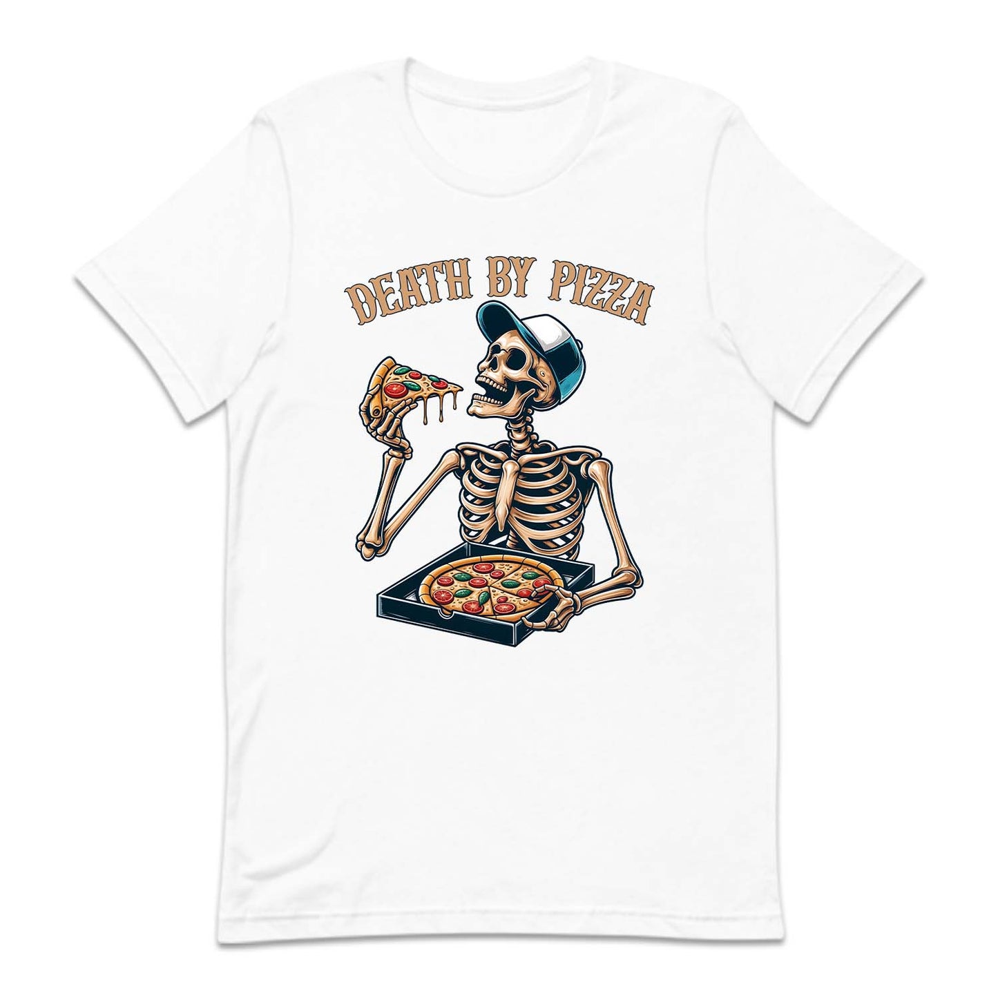 Skeleton Eating Pizza Death By Pizza | PRODUCT CODE: DYBZPISKLN