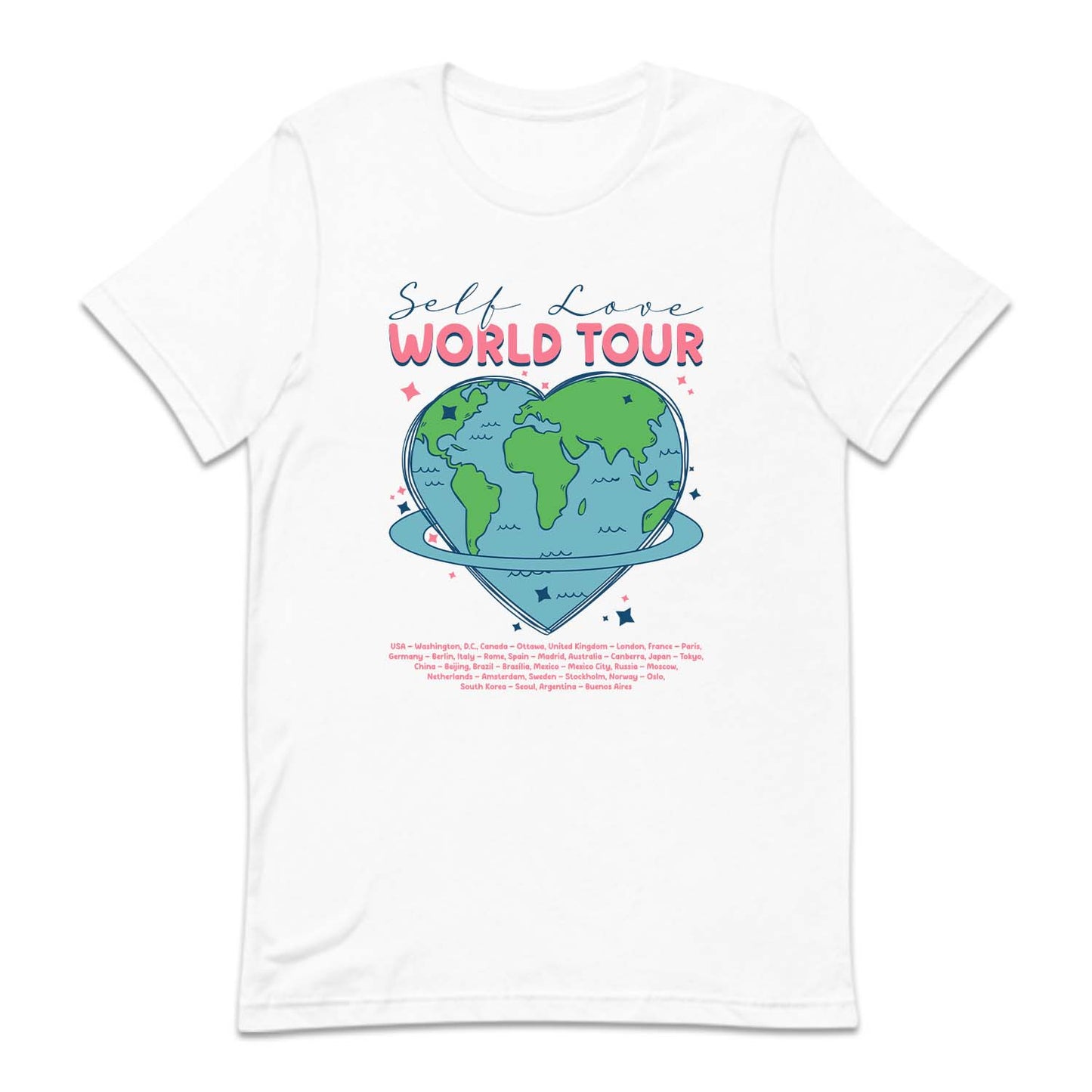 Self Love World Tour Love Band Inspirational | PRODUCT CODE: WRLDSFLURO